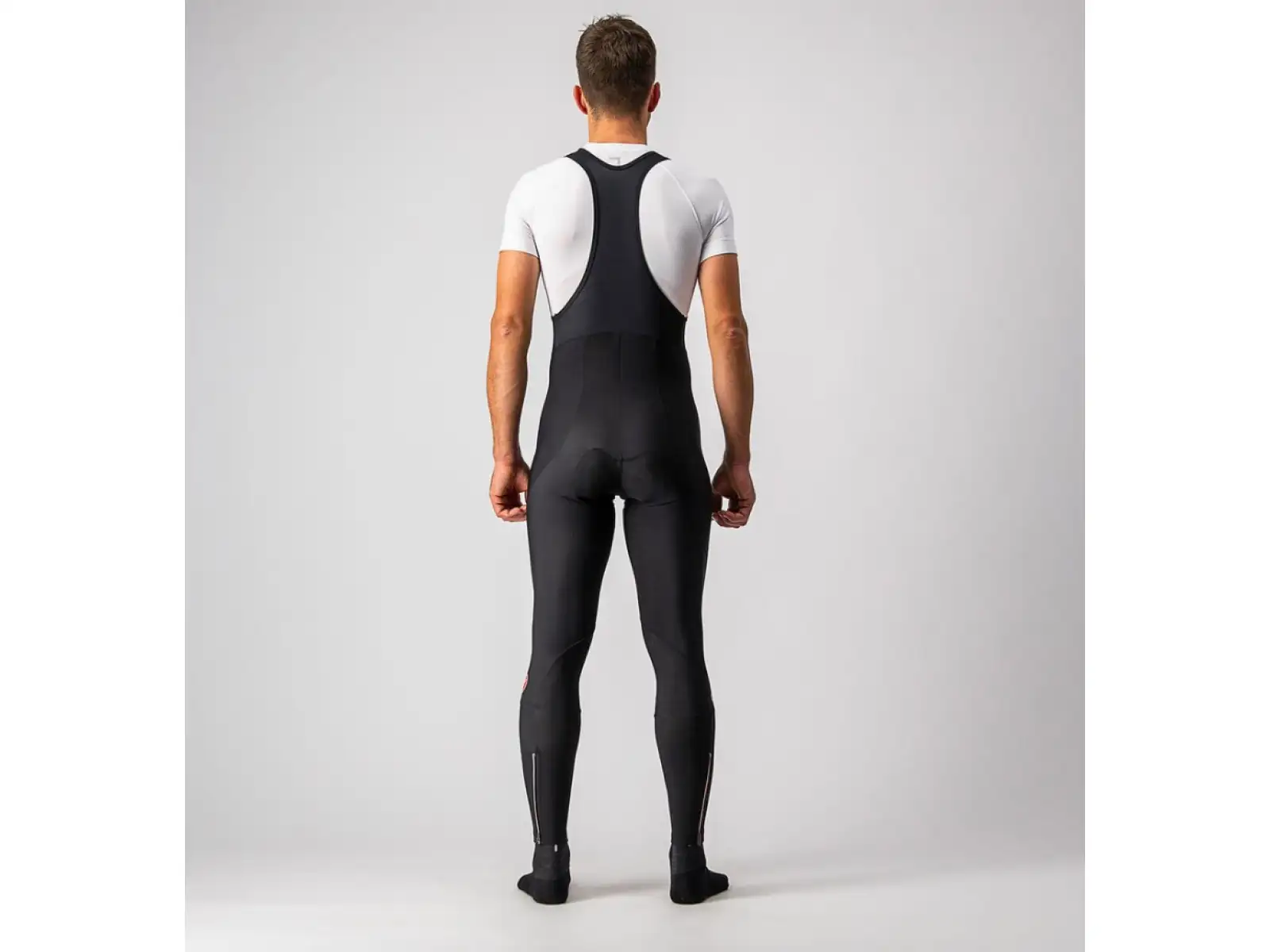 Castelli Entrata męskie spodnie z szelkami black