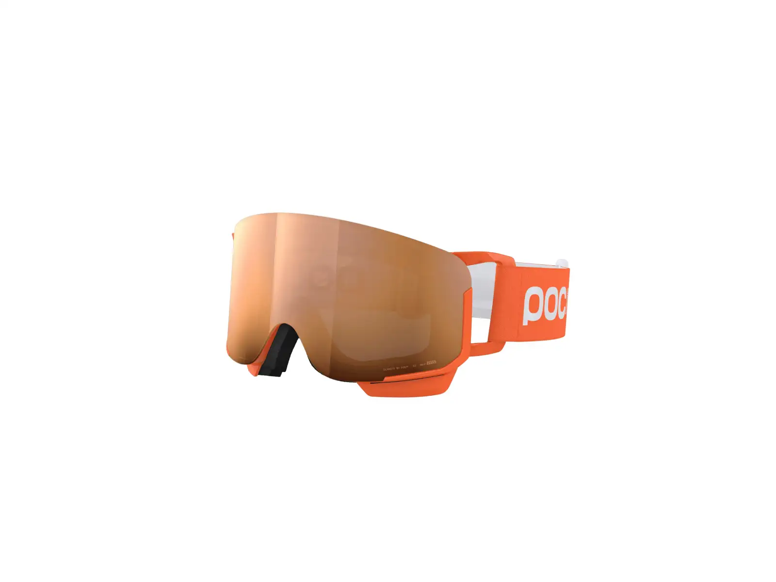POC POCito Nexal dziecięce gogle narciarskie Fluorescent Orange/Partly Sunny Light Orange