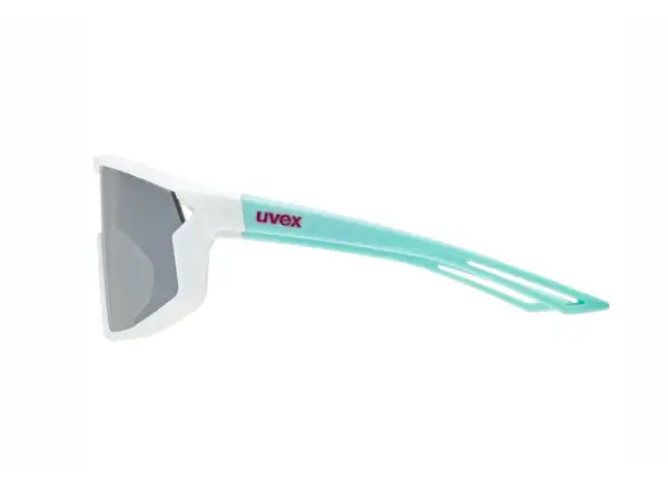 Uvex Skyryse JR. dziecięce okulary White/Green/Mirror Silver