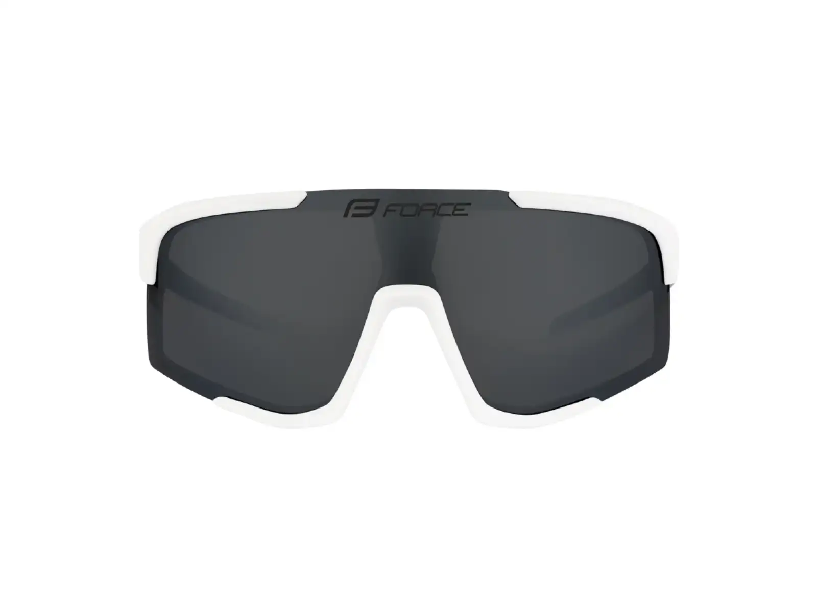 Force Zenith okulary rowerowe białe/czarne lustrzana szybka