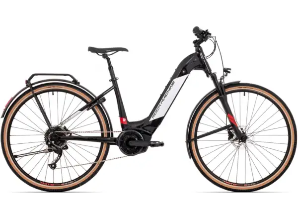 Rock Machine Crossride INT e400 B Touring rower elektryczny Gloss Black/White/Red