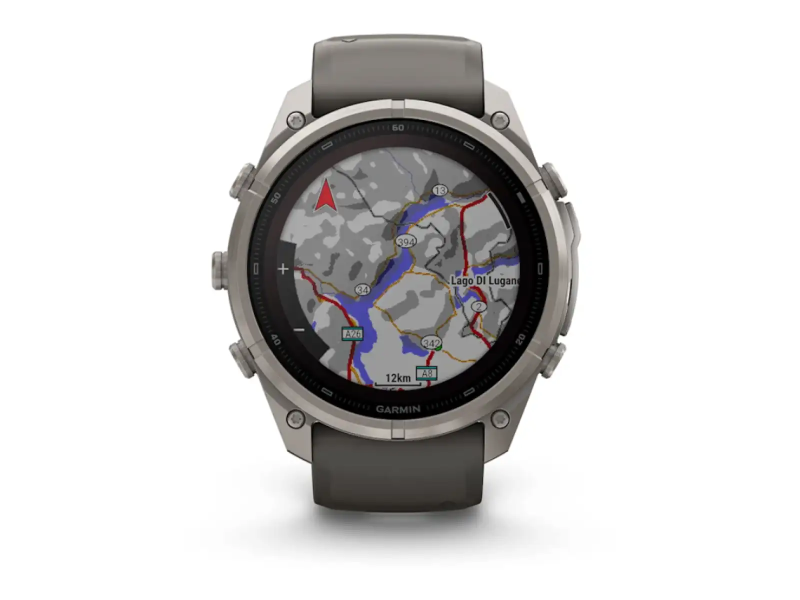 Garmin Fénix 9 Pro inReach Solar 51 mm inteligentny zegarek Titanium Pebble Gray/Silver Gray