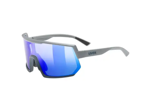 Uvex Sportstyle 235 okulary Rhino Deep Space Mat/Mirror Blue