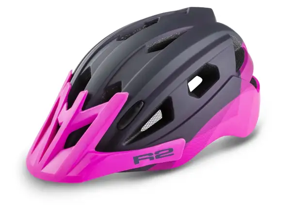R2 Wheelie dziecięcy kask rowerowy fioletowy