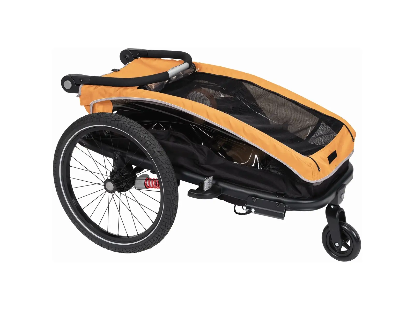 XLC MONOs BS-C09 dziecięcy przyczepka rowerowa 20" Marigold/Anthrazit