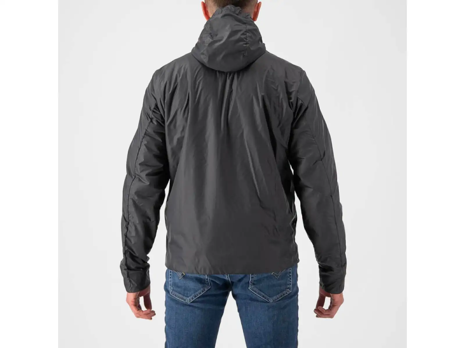 Castelli Riscalda Puffy męska kurtka dark gray/eletric lime