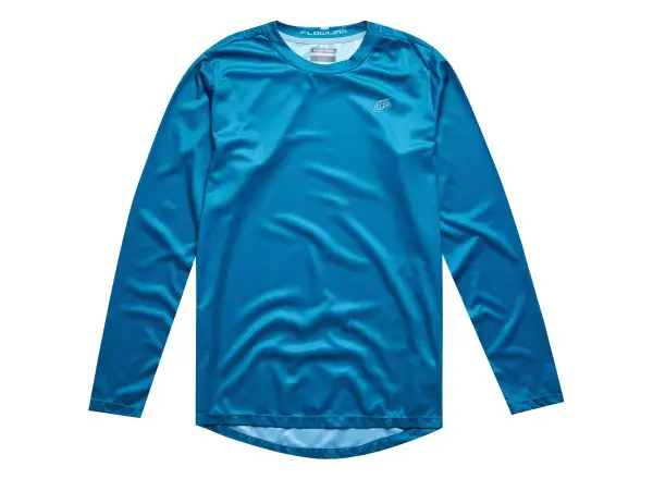 Troy Lee Designs Flowline męska koszulka z długim rękawem Slate Blue