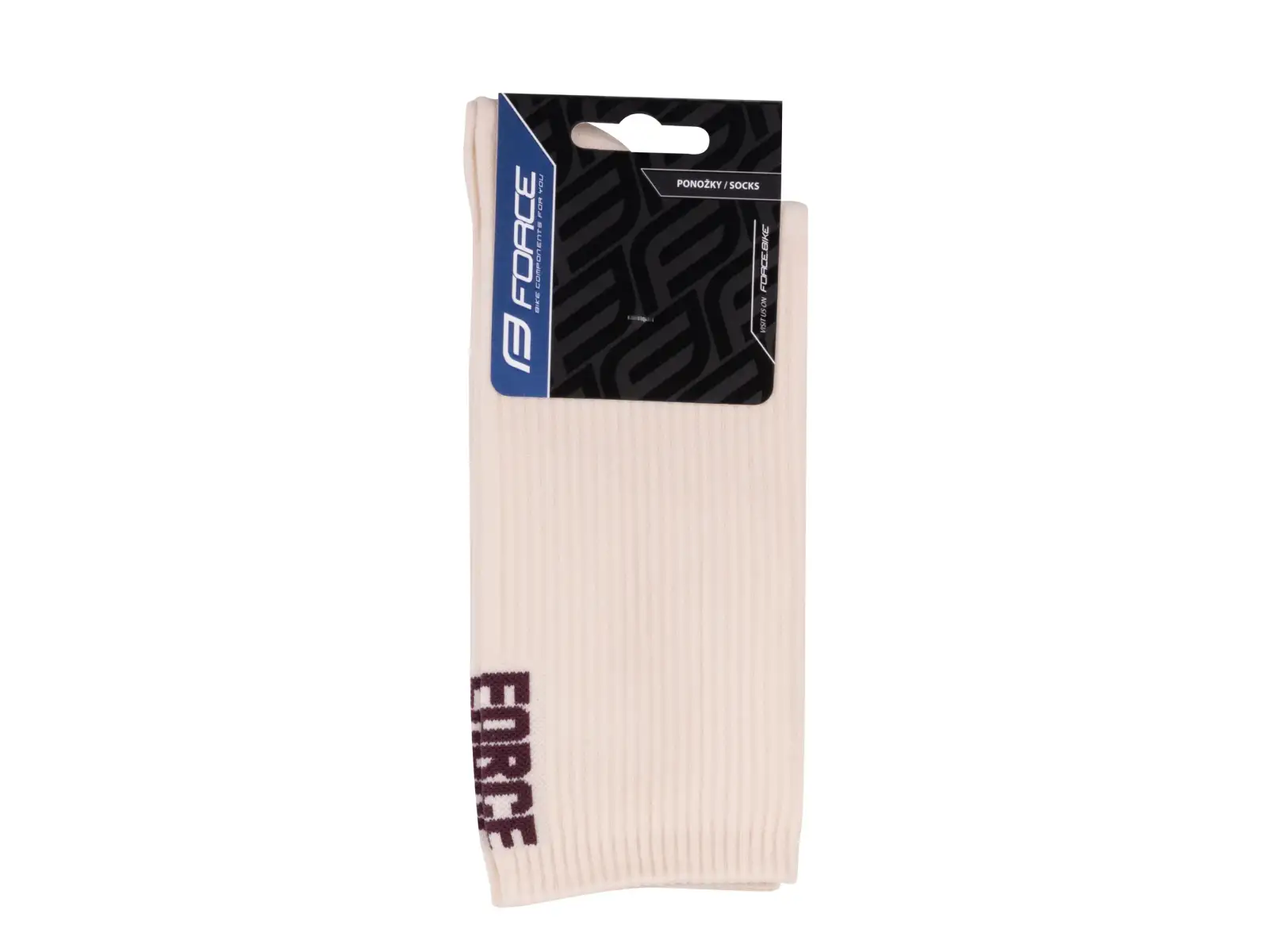 Force Longer Slim skarpety kremowa