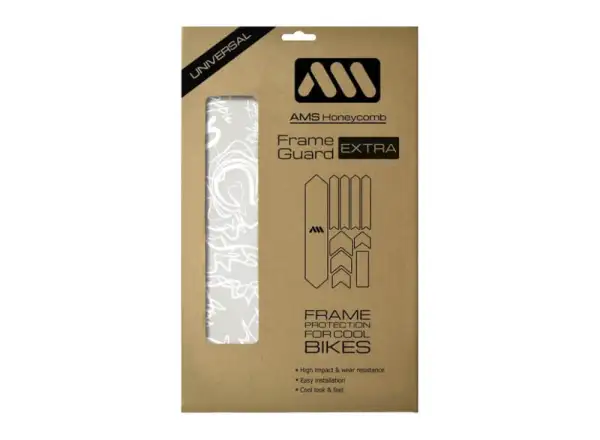 All Mountain Style ochronne naklejki na ramę Extra Signature White