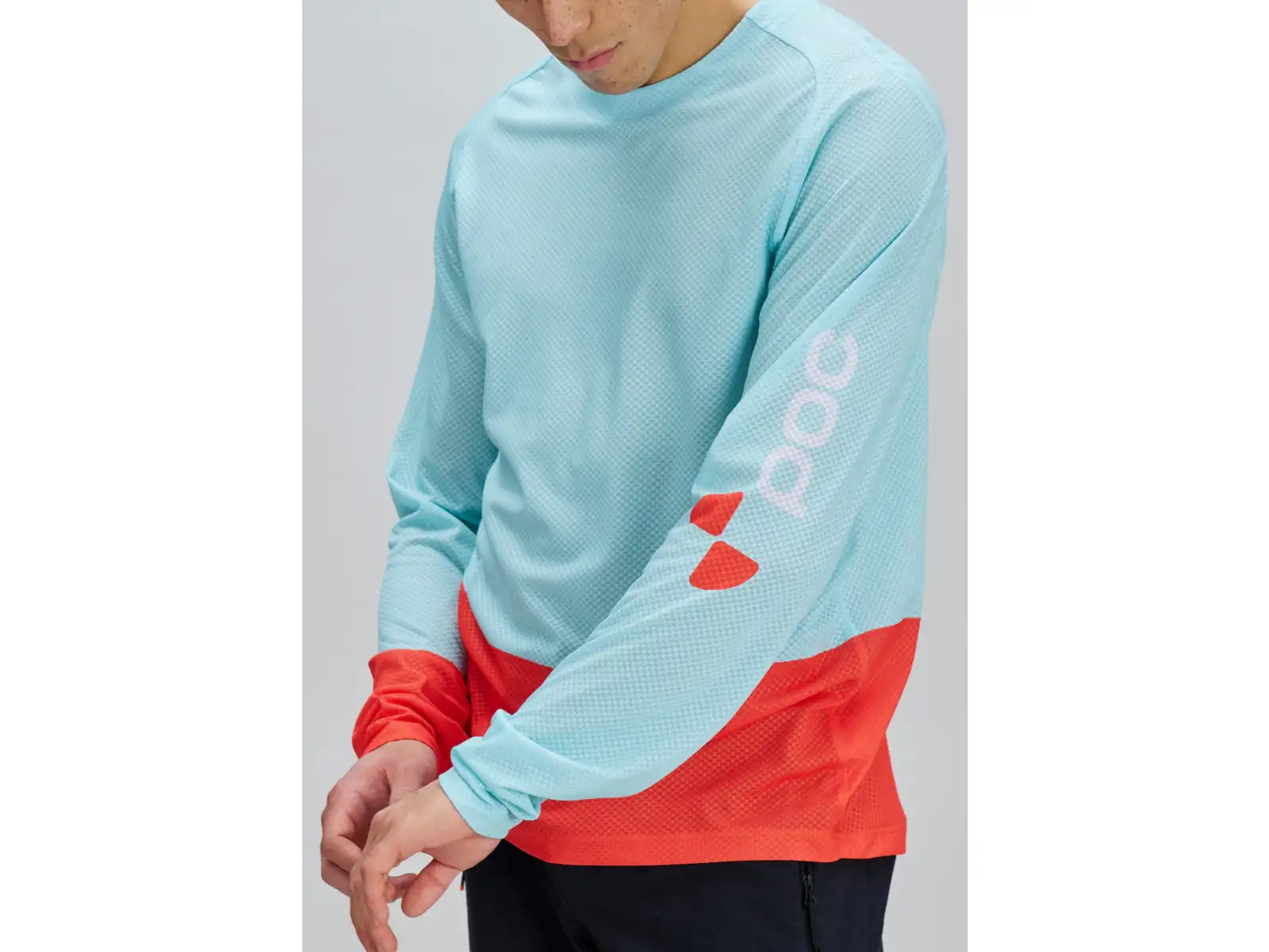 POC Motion Air męska koszulka z długim rękawem Lazurite Blue/Carnelian Orange