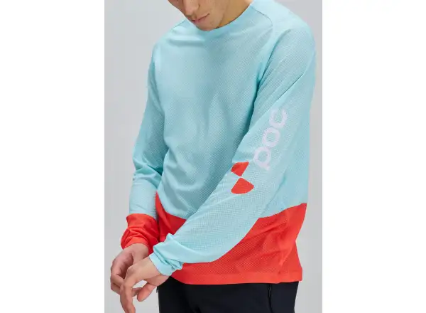 POC Motion Air męska koszulka z długim rękawem Lazurite Blue/Carnelian Orange