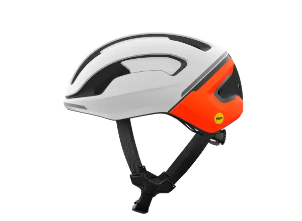 POC Omne Beacon MIPS szosowy kask Hydrogen White/Fluorescent Orange Matt