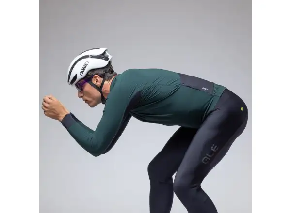 Alé R-EV1 Thermo Shield męska zimowa kurtka rowerowa Bottle Green