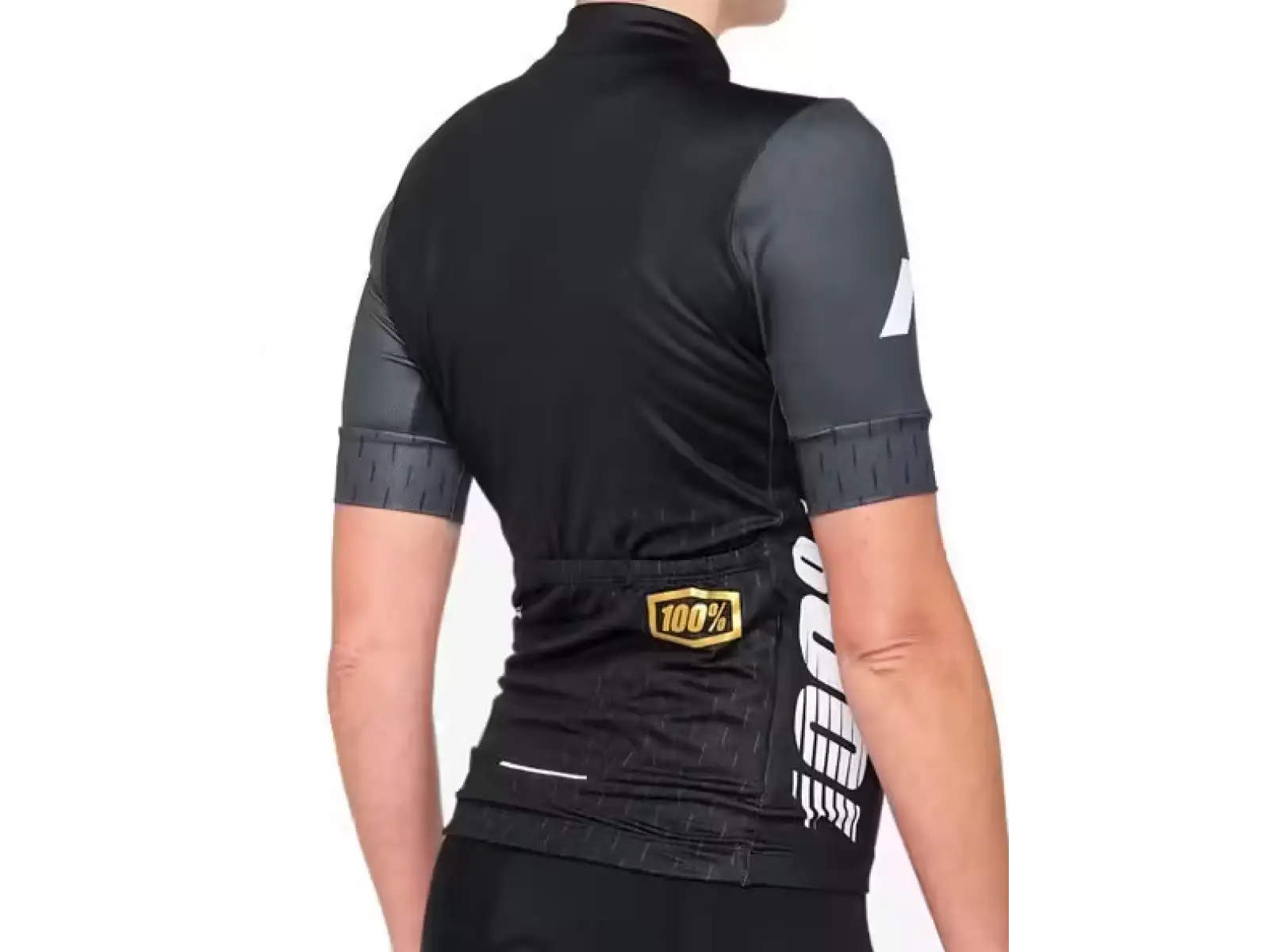 100% Exceeda damski dres krótki rękaw Black