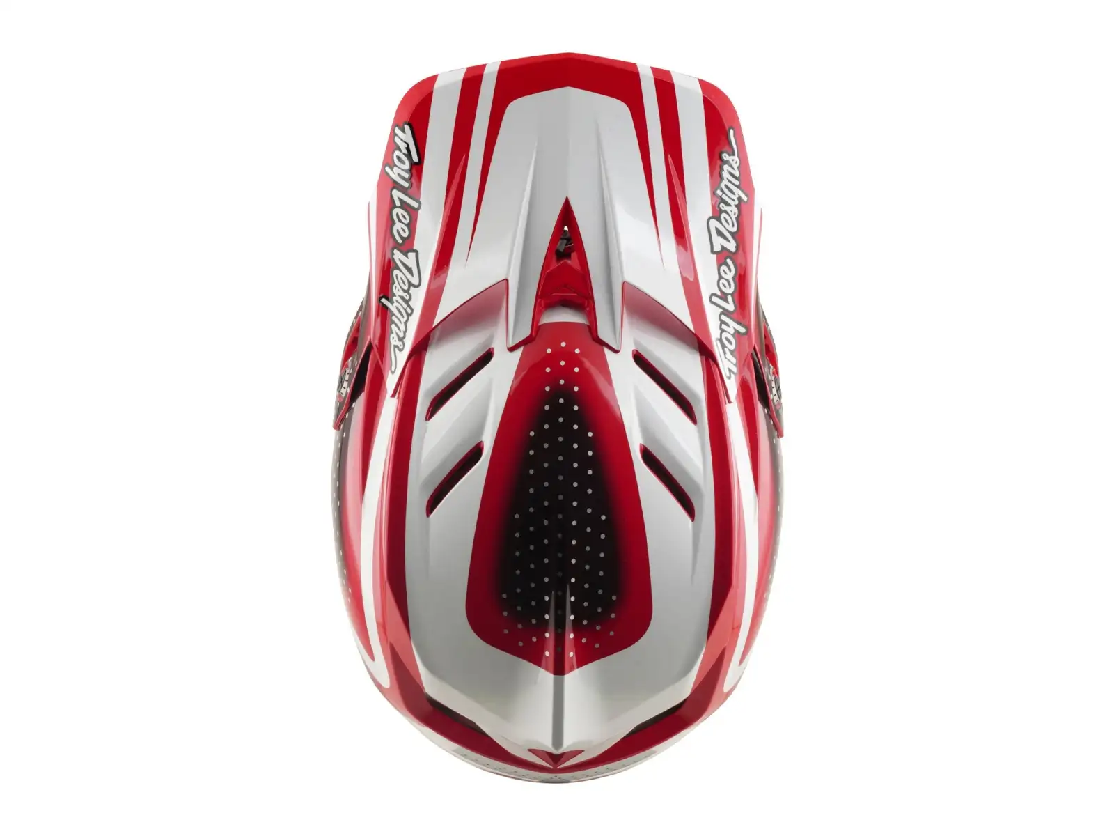 Troy Lee Designs D4 Polyacrylite MIPS kask Line Fire/white