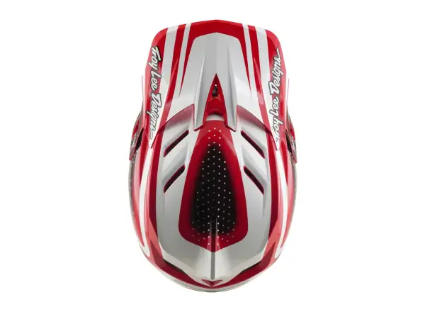 Troy Lee Designs D4 Polyacrylite MIPS kask Line Fire/white