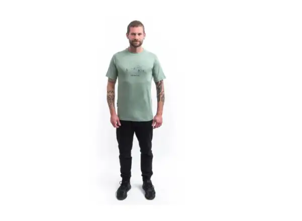 Sensor Merino Air Say Yes męska koszulka krótki rękaw Basil Green