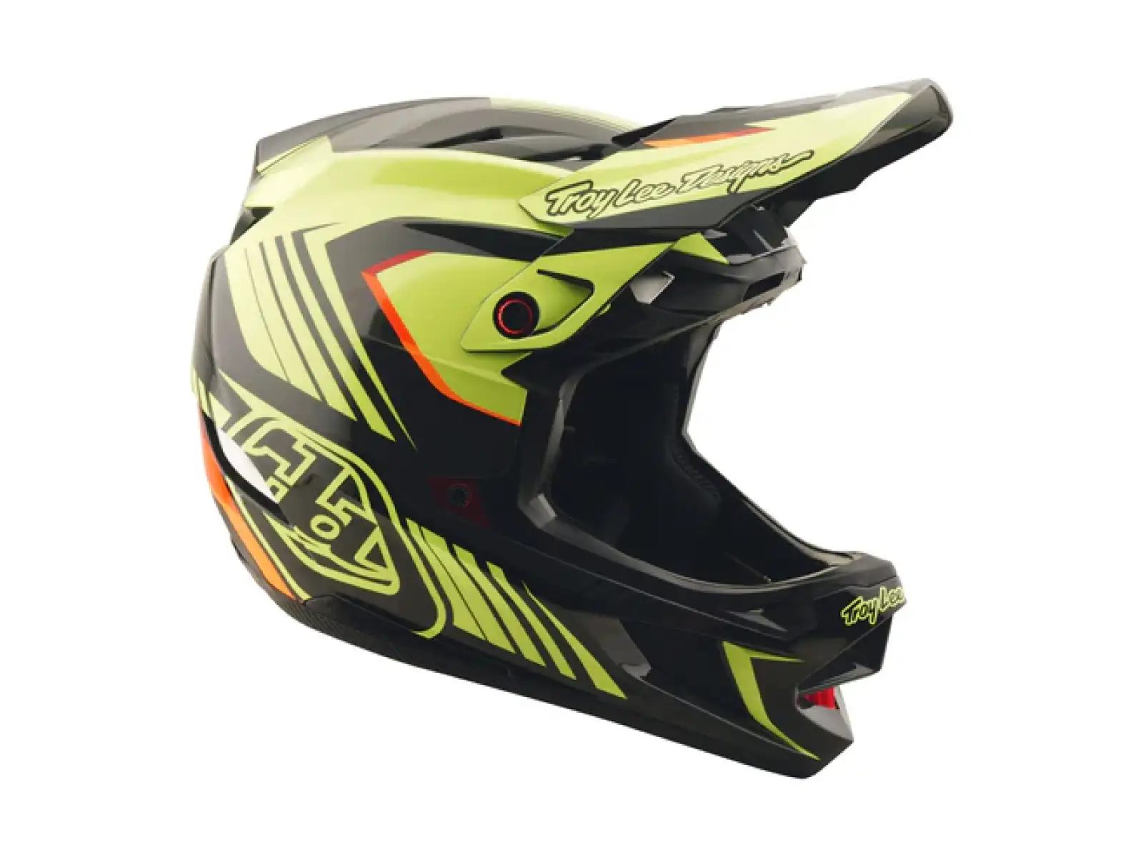 Troy Lee Designs D4 Polyacrylite Qualifier kask Black/Yellow