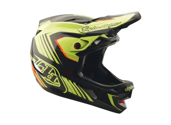 Troy Lee Designs D4 Polyacrylite Qualifier kask Black/Yellow