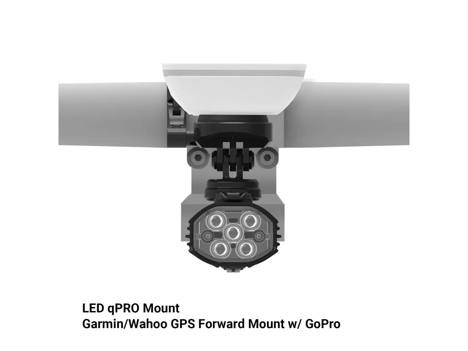 Lezyne LED qPRO Mount uchwyt lampki Black