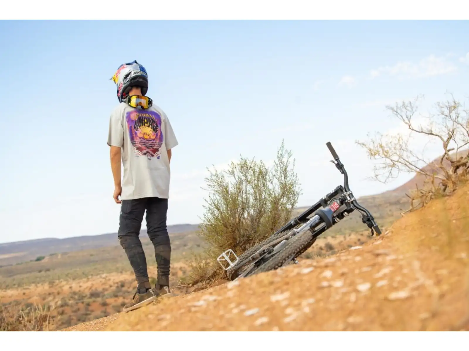 Troy Lee Designs x Red Bull Rampage Valley of Gods męska koszulka z krótkim rękawem Bone