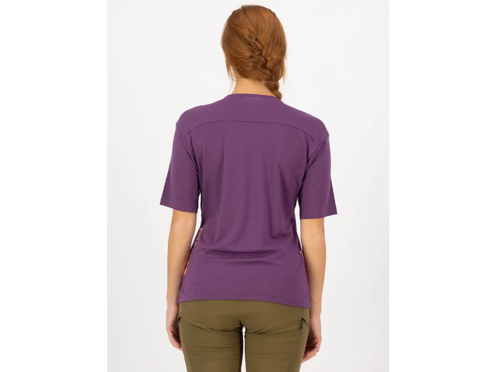Mons Royale Diversion Merino damski dres krótki rękaw Ultraviolet/Boysenberry