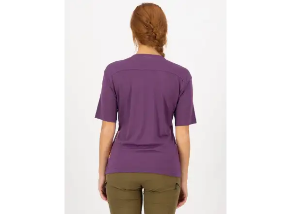 Mons Royale Diversion Merino damski dres krótki rękaw Ultraviolet/Boysenberry