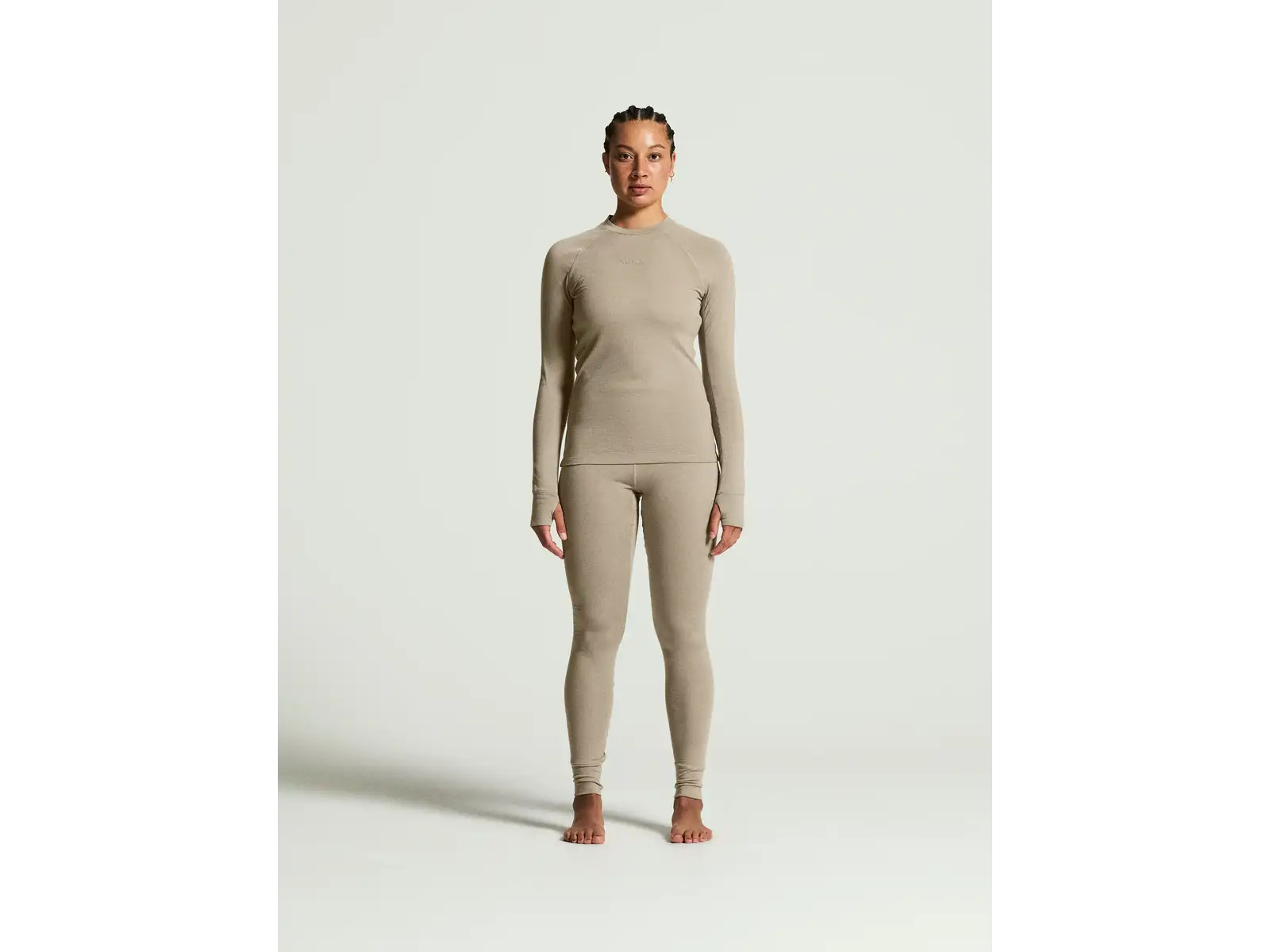CRAFT Wool Comfort RN LS damska koszulka beżowa