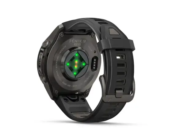 Garmin Fénix 9 Pro inReach 43 mm inteligentny zegarek Carbon Gray DLC Titanium Black/Pebble Gray