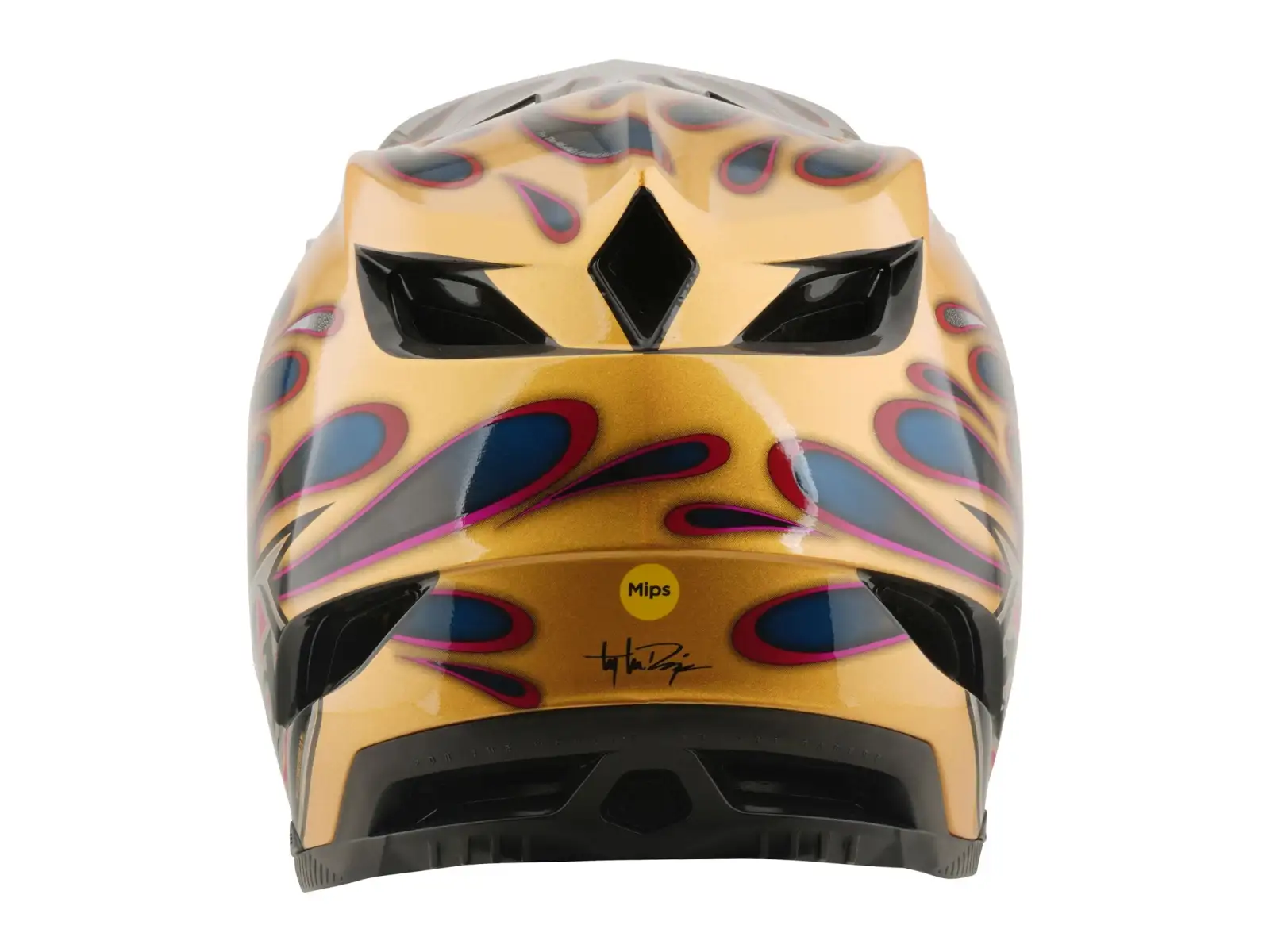 Troy Lee Designs D4 Carbon MIPS kask Overspray Gold/Black