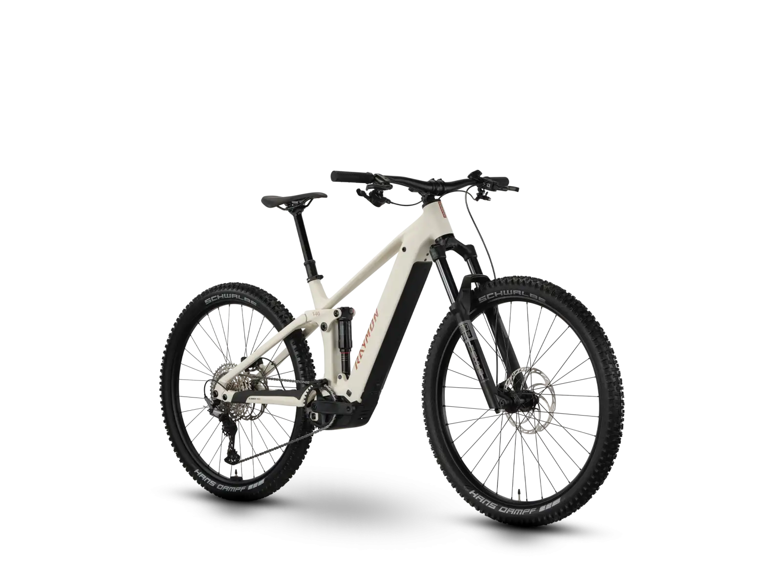 Raymon Korak Pro pepperwhite/copper rower elektryczny w pełni amortyzowany