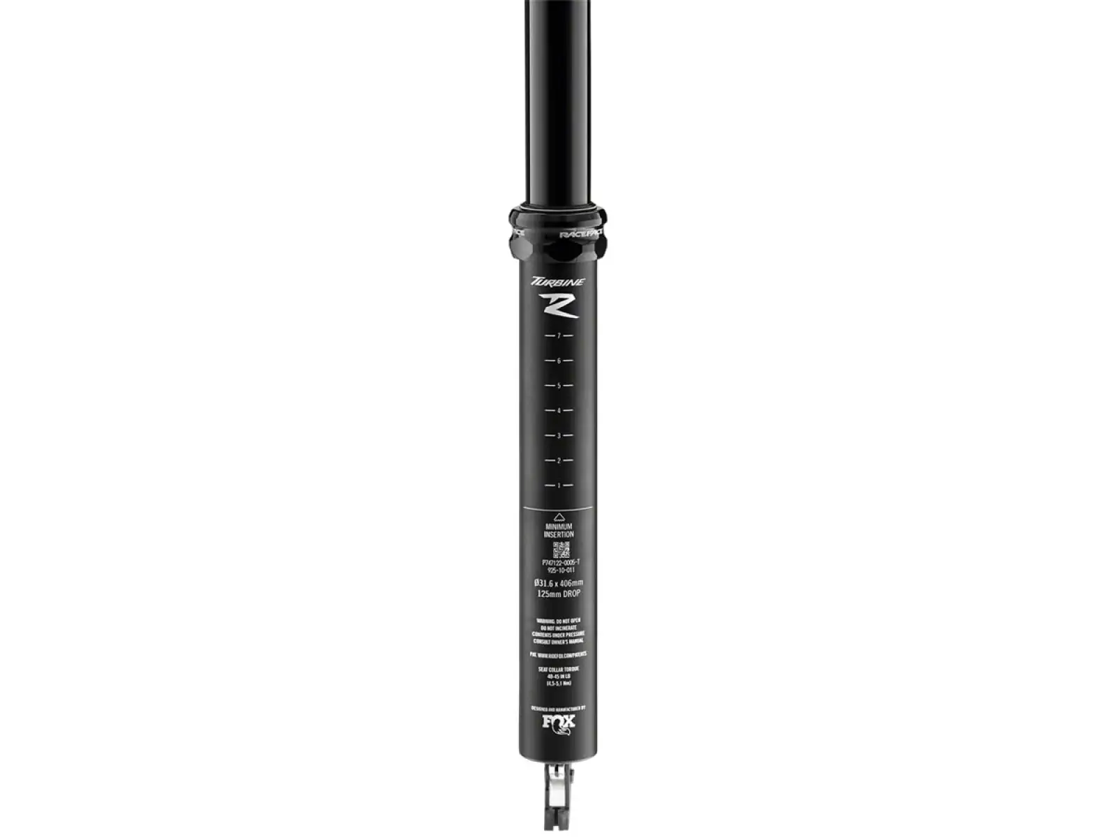 Race Face Turbine R skok 200 mm 31,6x530 mm teleskopowa sztyca czarna
