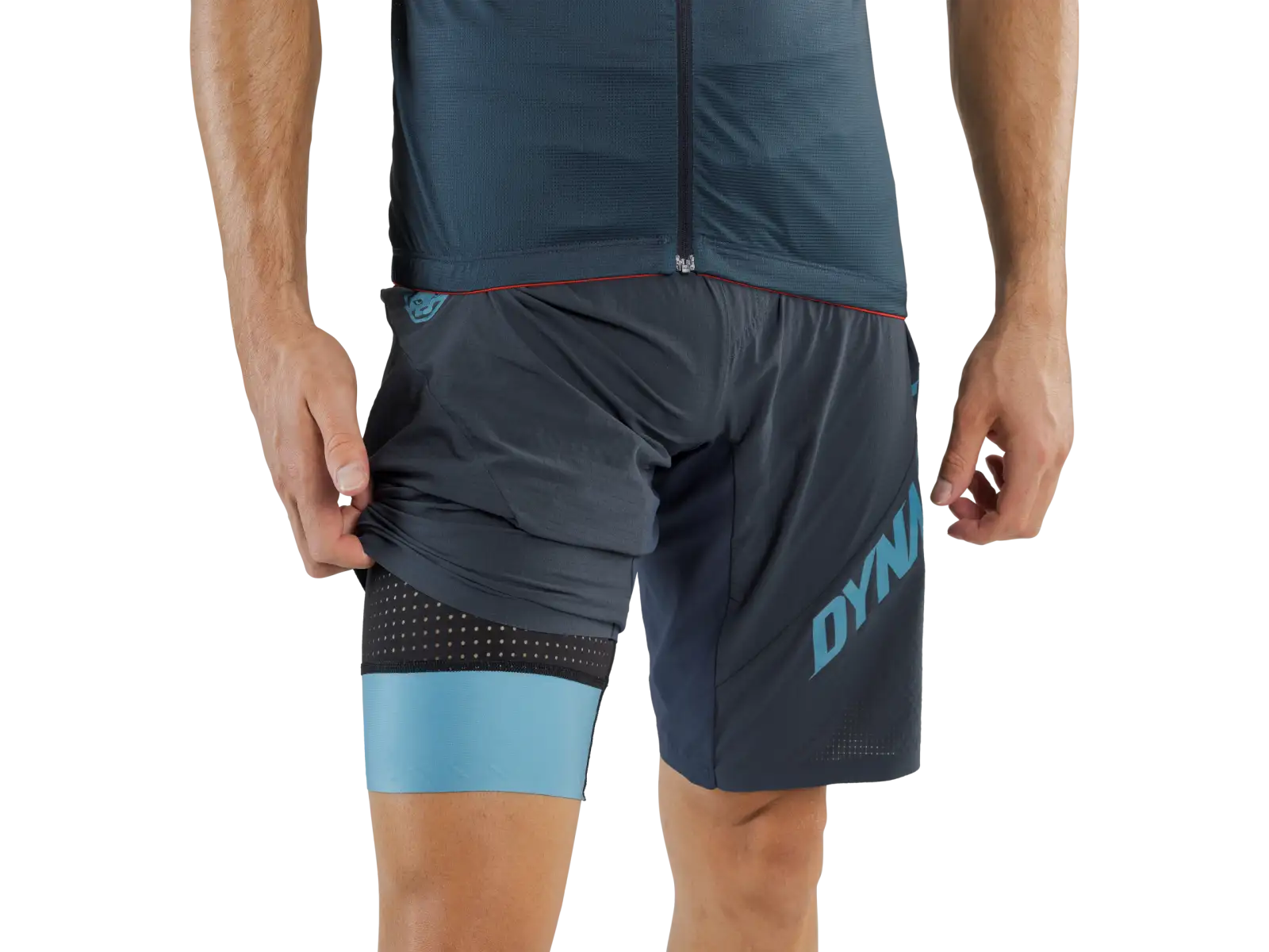 Dynafit Ride Light 2w1 męskie spodenki Blueberry/Storm Blue