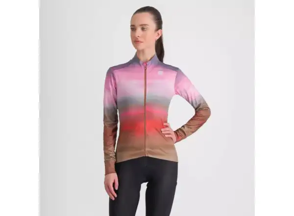 Sportful Flow Supergiara Thermal damski dres długi rękaw Cayenna Red/Pink