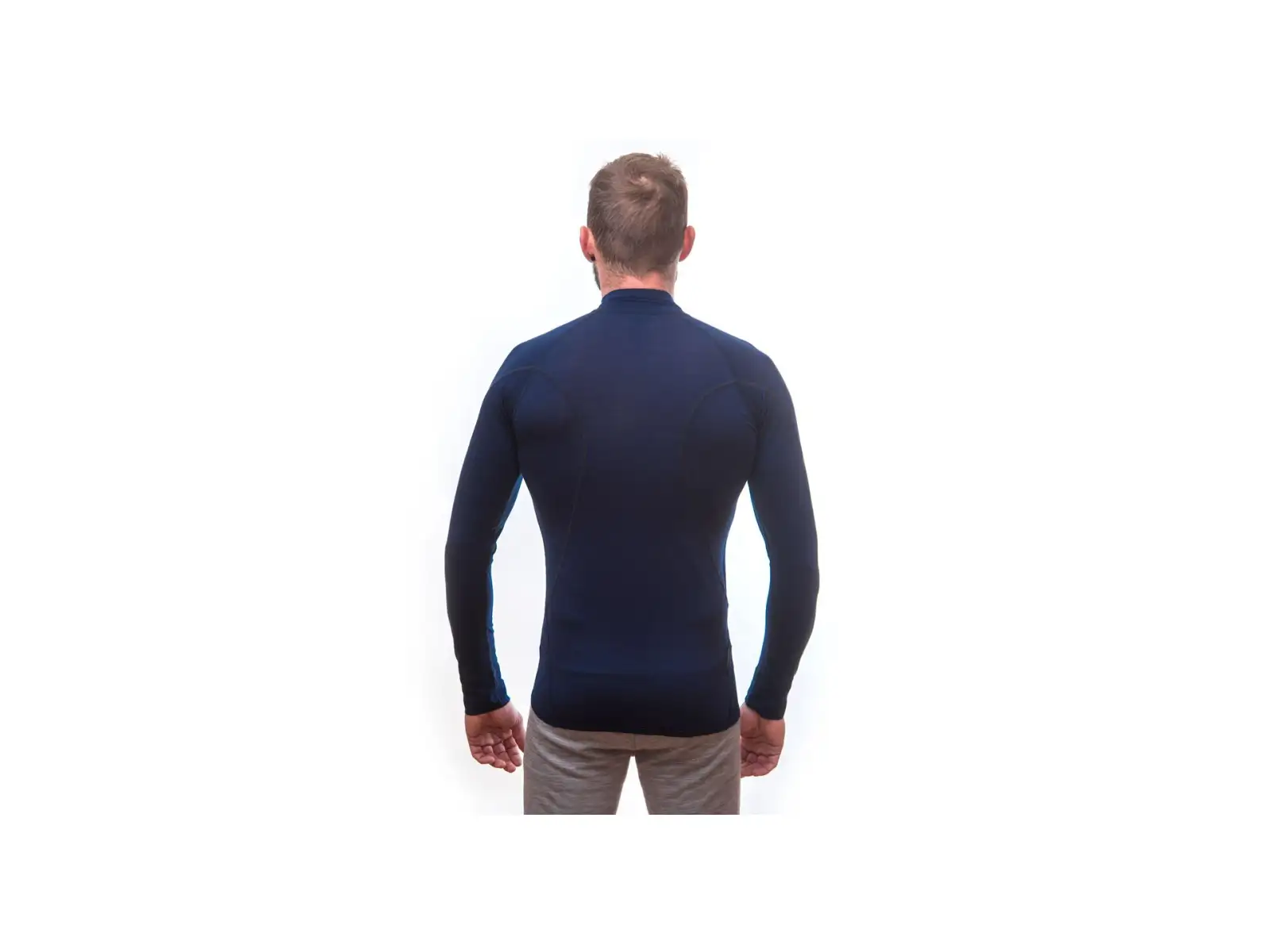 Sensor Merino Active męska koszulka długi rękaw Deep Blue
