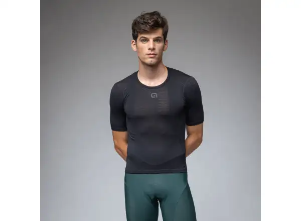 Alé Intimo Merino męska koszulka termoaktywna krótki rękaw Black