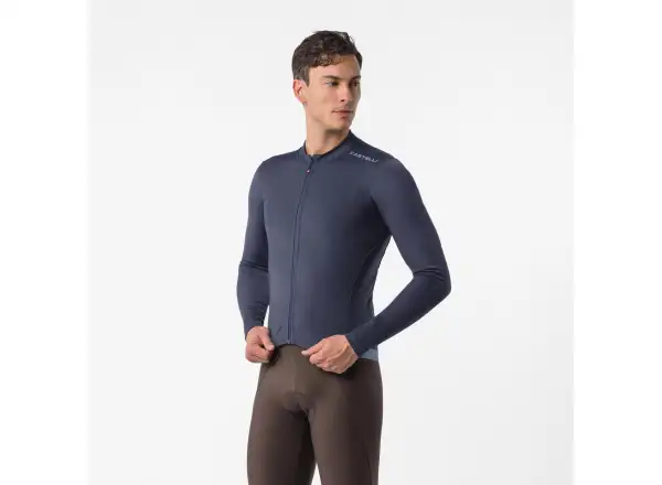 Castelli Espresso Thermal 2 męska koszulka długi rękaw Twilight blue