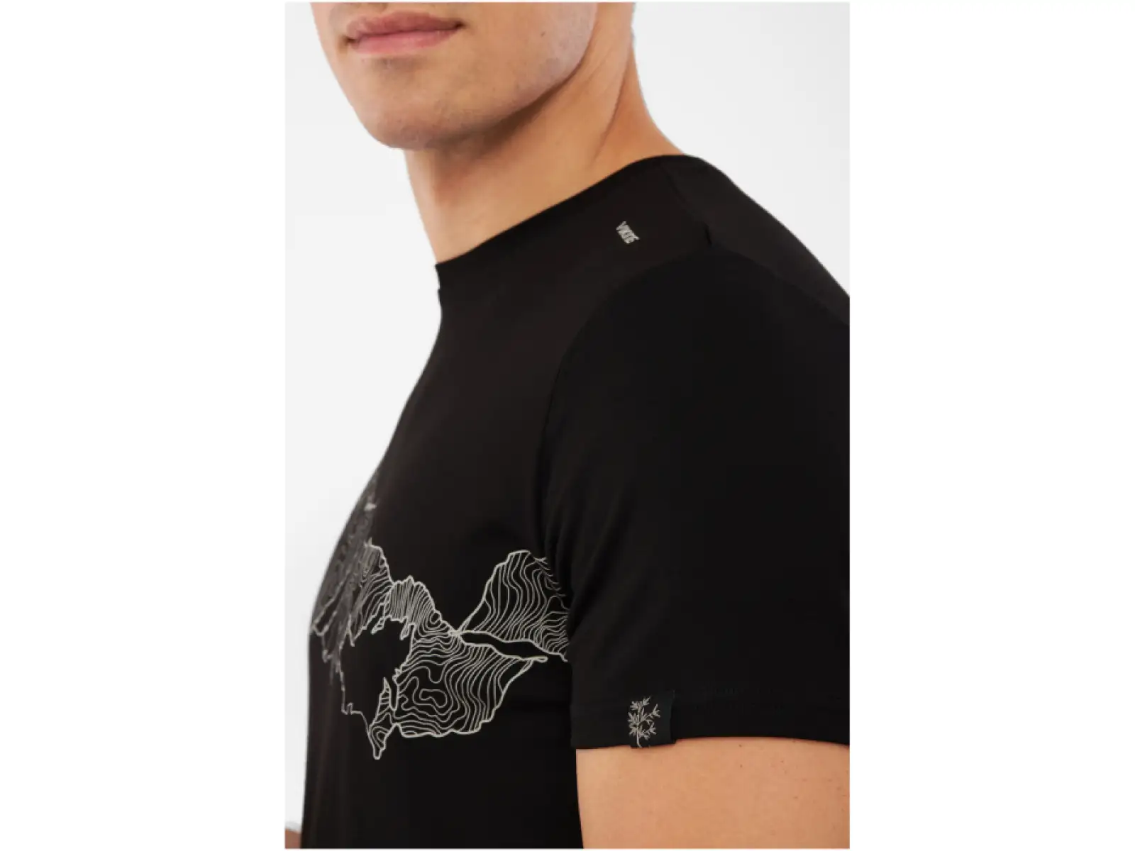 Viking Lenta Bamboo męska koszulka z krótkim rękawem Black/Grey
