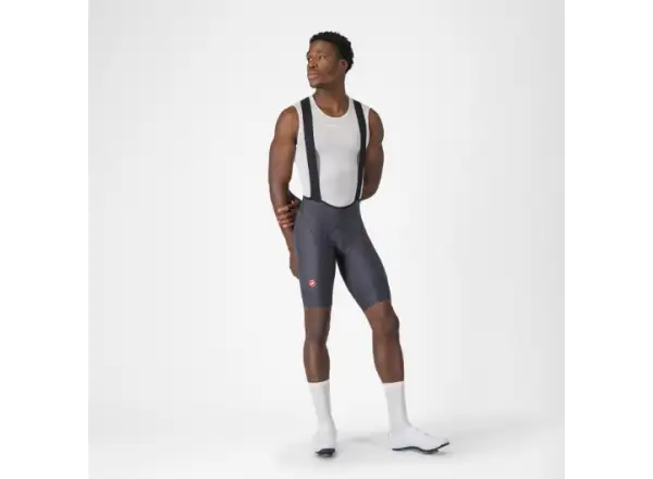 Castelli Competizione 2 męskie spodnie z szelkami Dark Gray