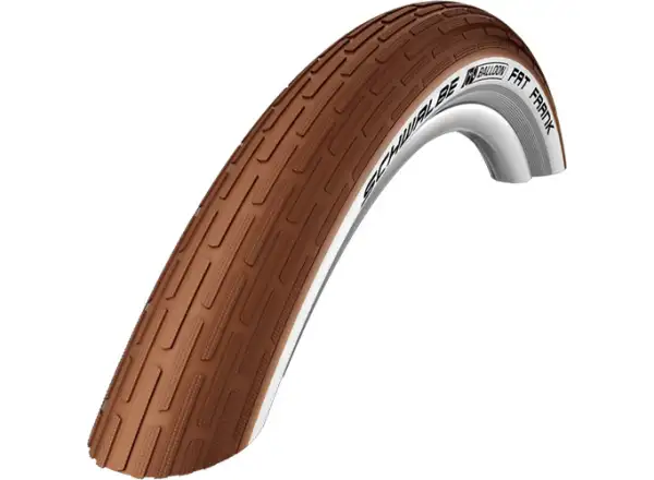 Schwalbe Fat Frank KevlarGuard 26x2,35" opona MTB drutowa Brown-WhiteWall