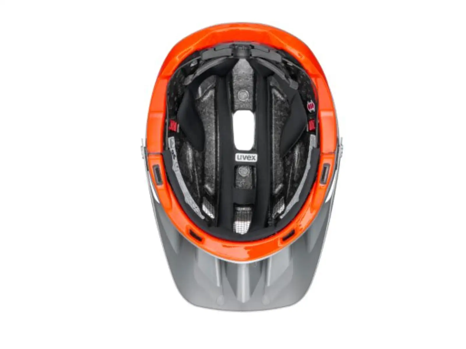 Uvex Quatro Integrale MTB kask Silver/Orange Mat