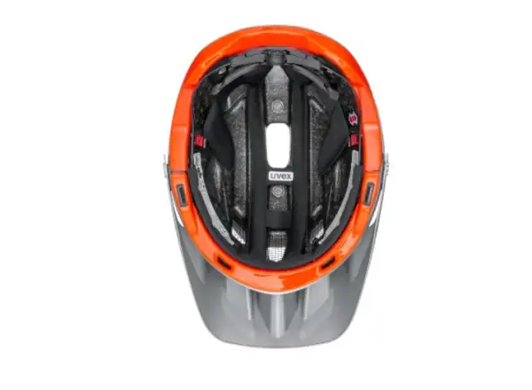 Uvex Quatro Integrale MTB kask Silver/Orange Mat