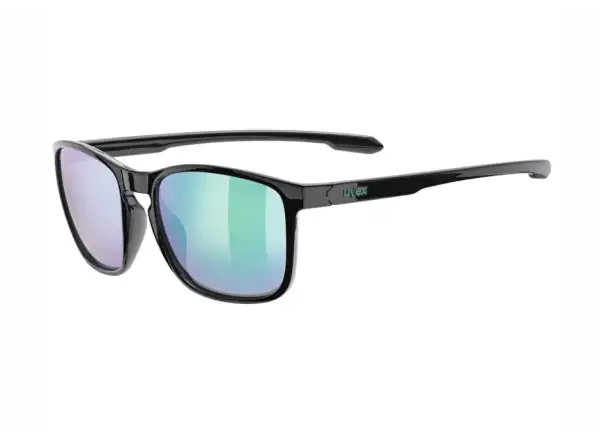 Uvex LGL 52 okulary Black/Mirror Green