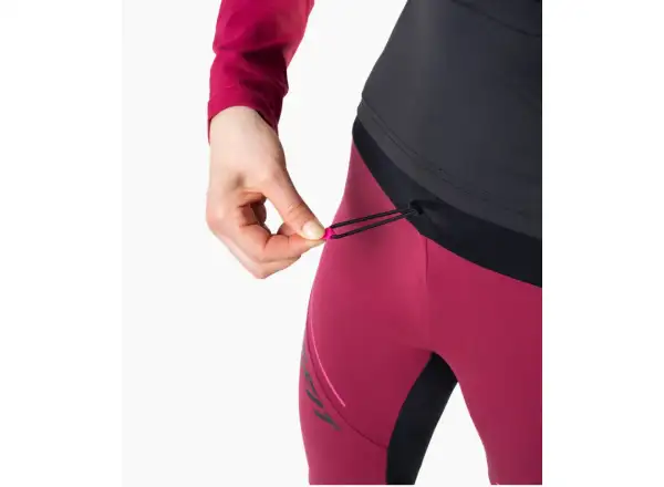 Dynafit Alpine Warm damskie ocieplane legginsy Black Out/Pink