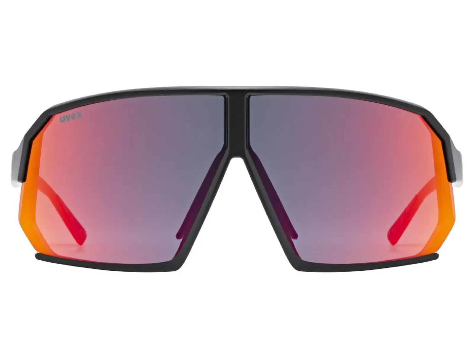 Uvex Sportstyle 237 okulary Black Matt/Mirror Red