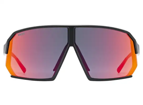 Uvex Sportstyle 237 okulary Black Matt/Mirror Red