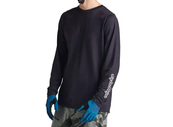Troy Lee Designs Skyline męska koszulka z długim rękawem Mono Black