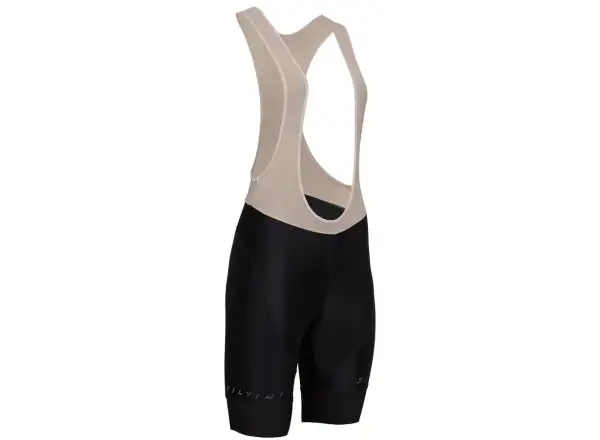 Silvini Suela Bib damskie szorty z szelkami i wkładką Black/Cream