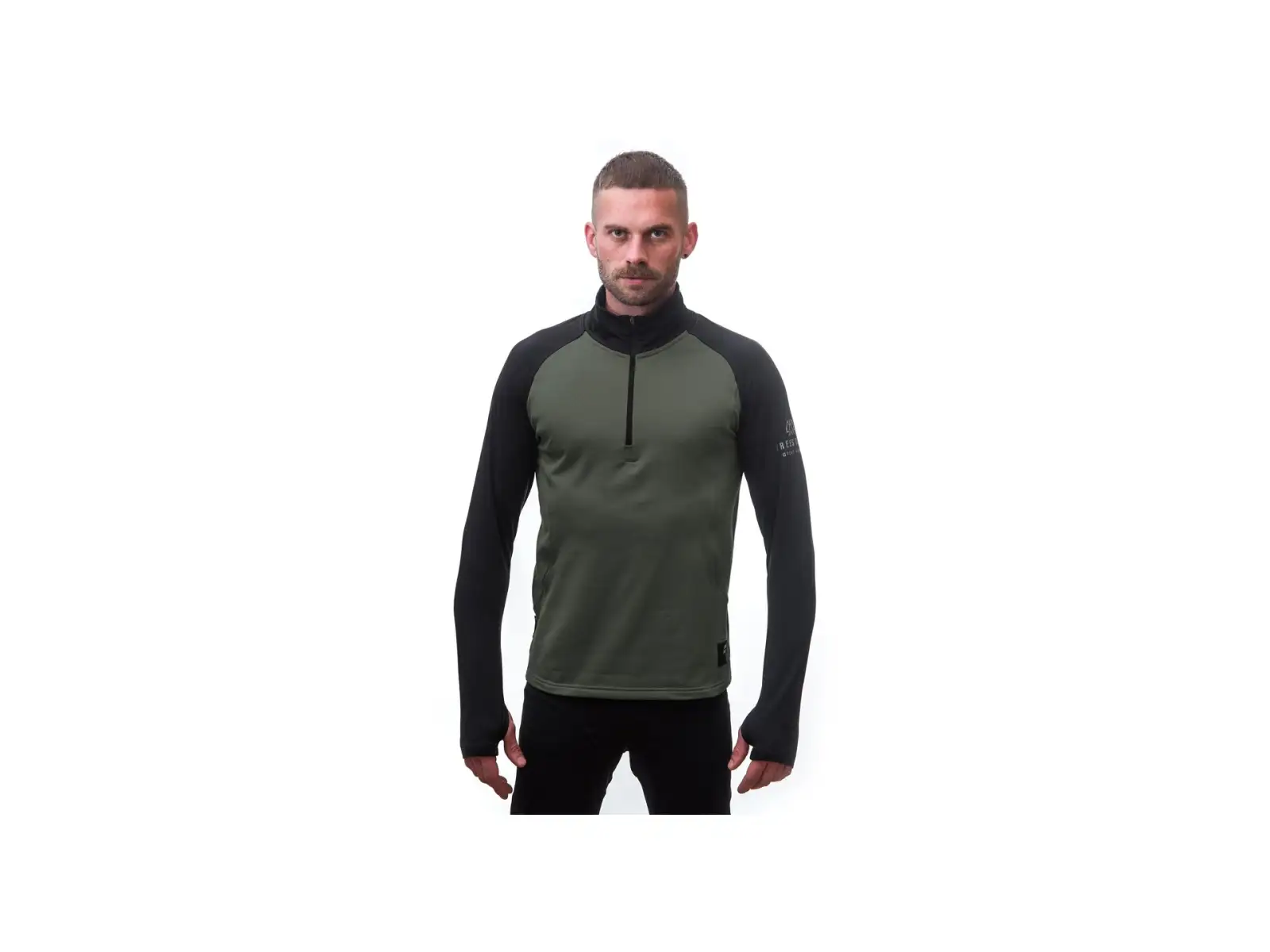 Sensor Coolmax Thermo męska bluza Olive Green/czarna