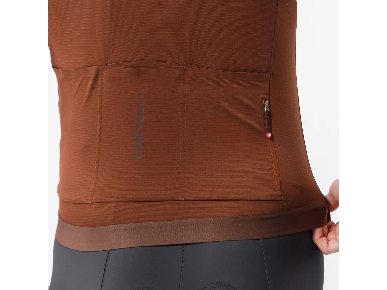 Castelli Espresso 2 męska koszulka rowerowa krótki rękaw Deep Mocha